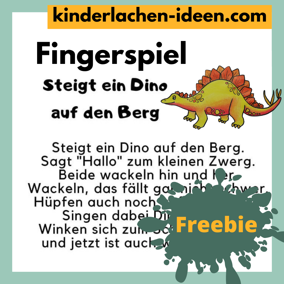 Dinosaurier Gedicht für Kindergarten und Kita