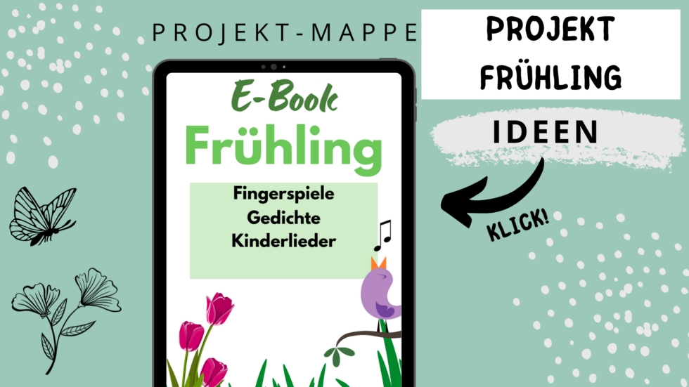 Fingerspiel Schmetterling für Kindergarten und Kita - kinderlachen-ideen