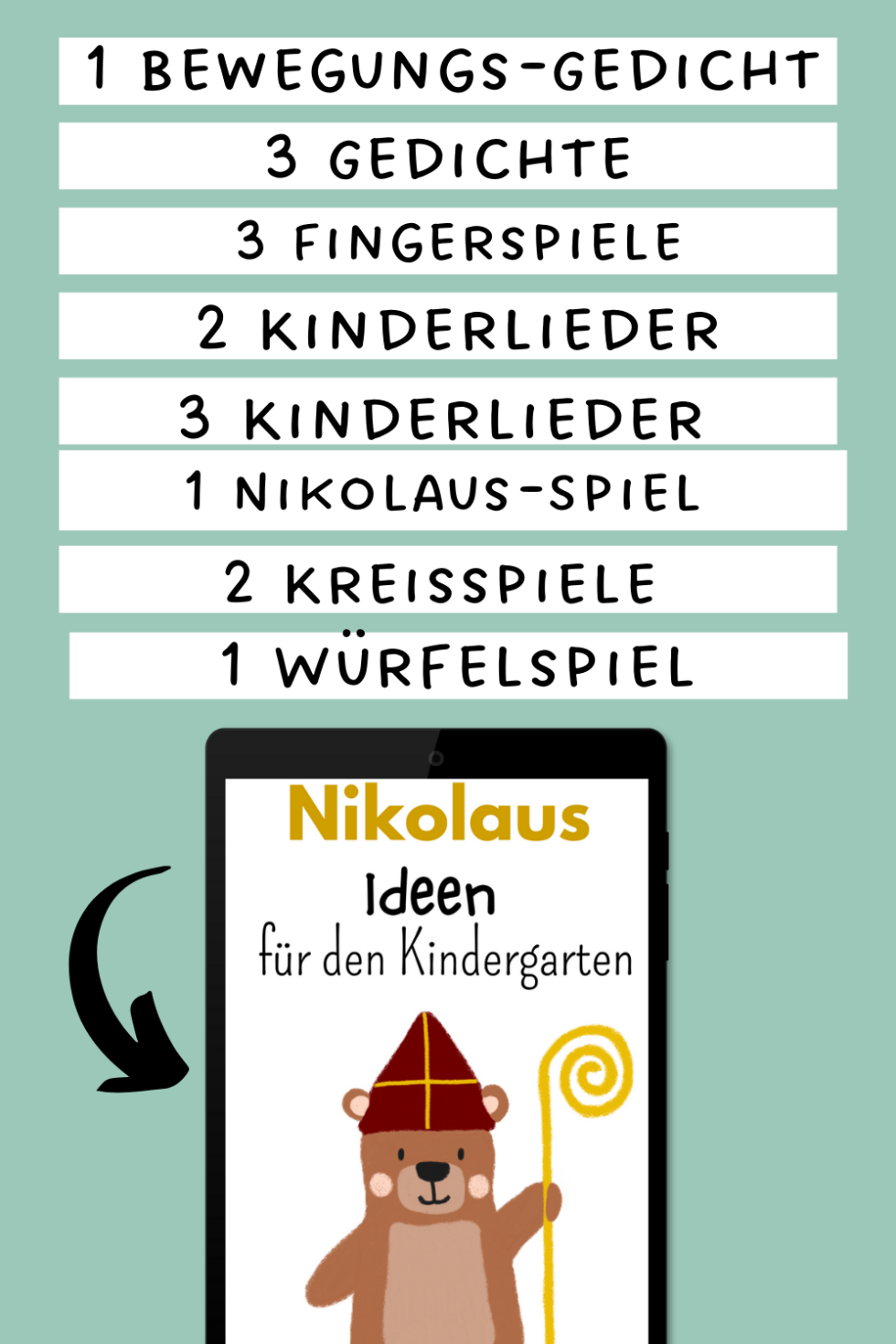 Bewegungsgeschichte "Nikolaus" für den Kindergarten - kinderlachen-ideen