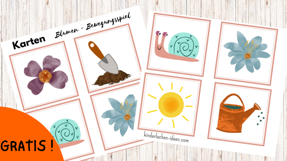 Ein Bewegungsspiel für den Frühling im Kindergarten - kinderlachen-ideen