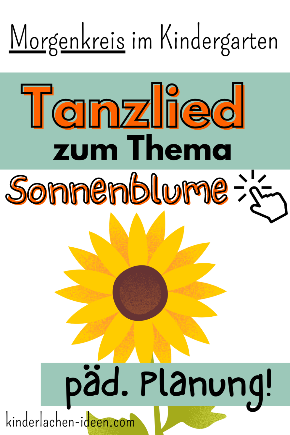 Morgenkreis: Tanzlied Sonnenblume für den Kindergarten - kinderlachen-ideen