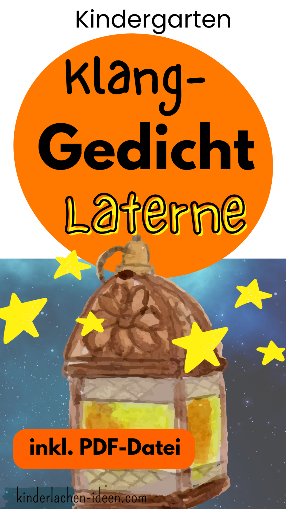 Kindergarten Klanggedicht Laterne - kinderlachen-ideen