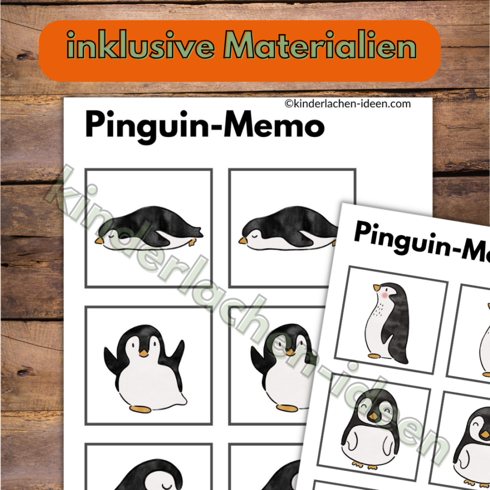 Kreisspiel Eisbär und Pinguin - kinderlachen-ideen