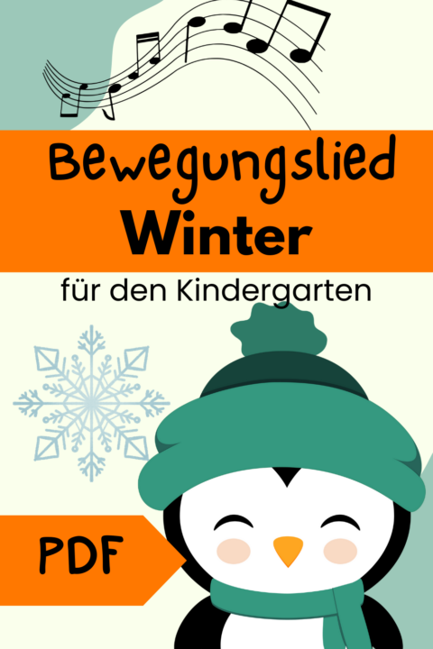 Winterlieder Kindergarten: Bewegungslied Winter mit Handpuppe - kinderlachen-ideen