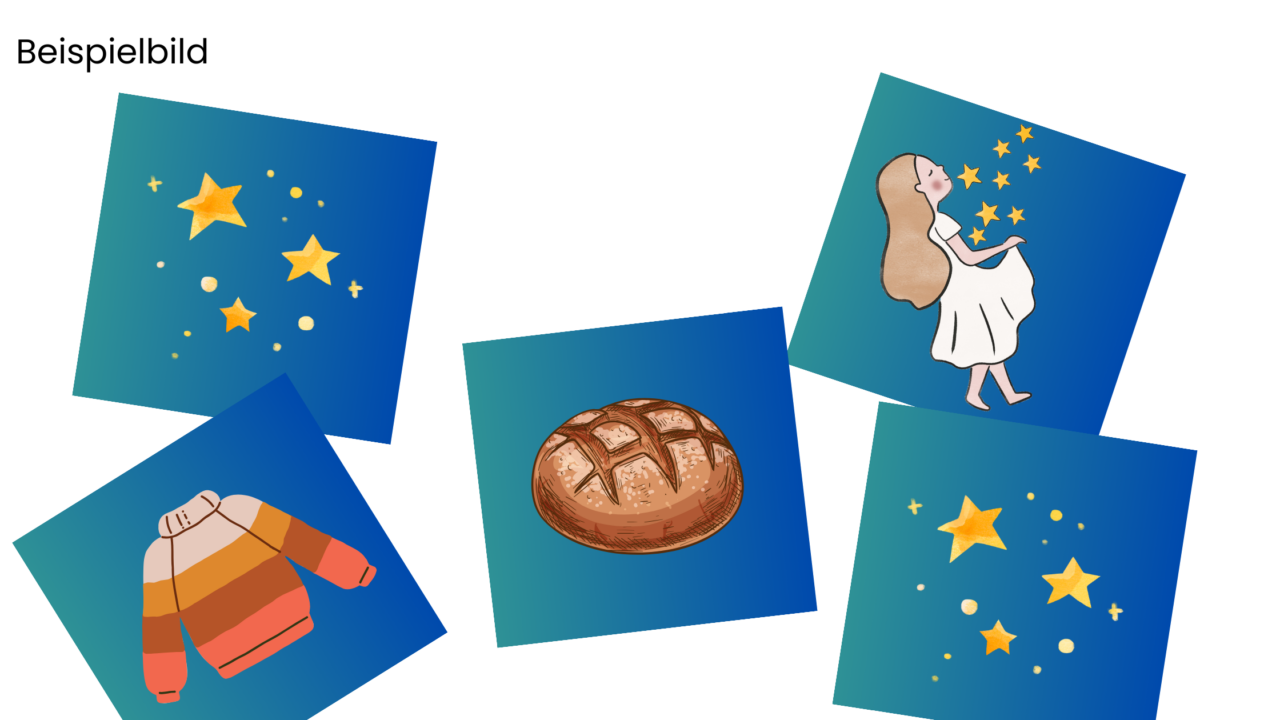  Kindergarten: Klanggedicht "Die Sterntaler" - kinderlachen-ideen Motiv 