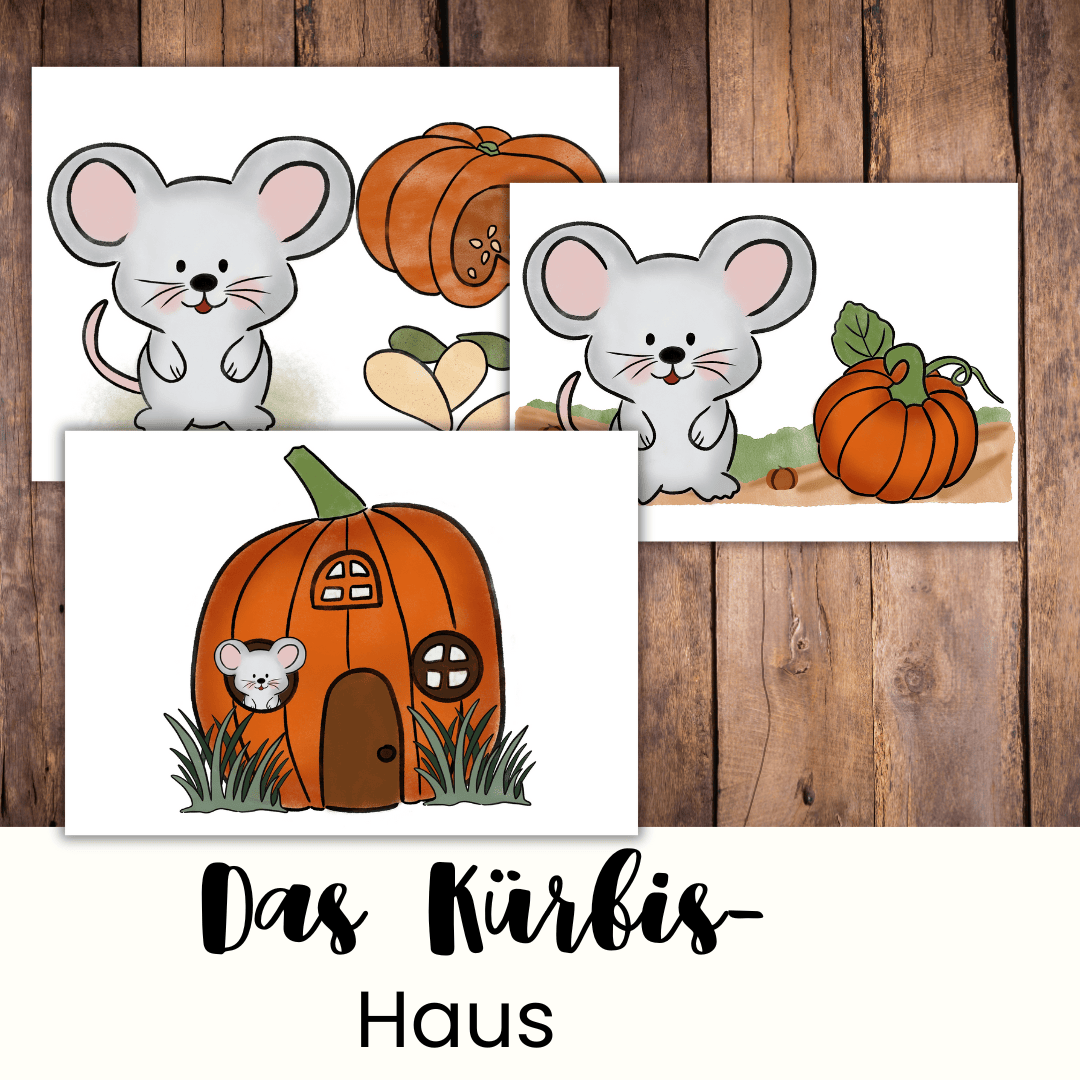 Bildkarten Herbst Kamishibai