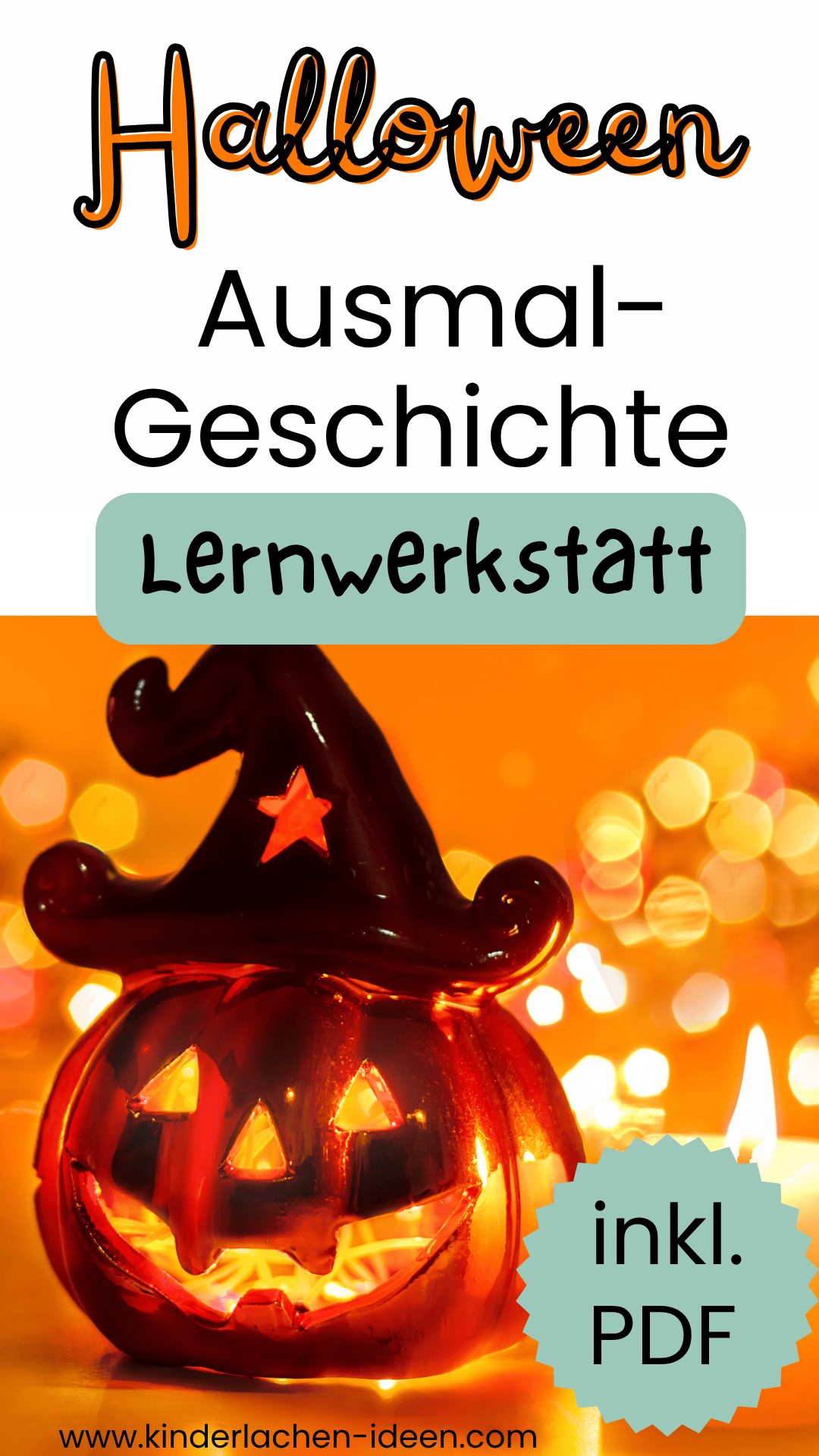 Halloween Ausmalgeschichte Kindergarten Ausmalgeschichte Halloween Lernwerkstatt Kindergarten