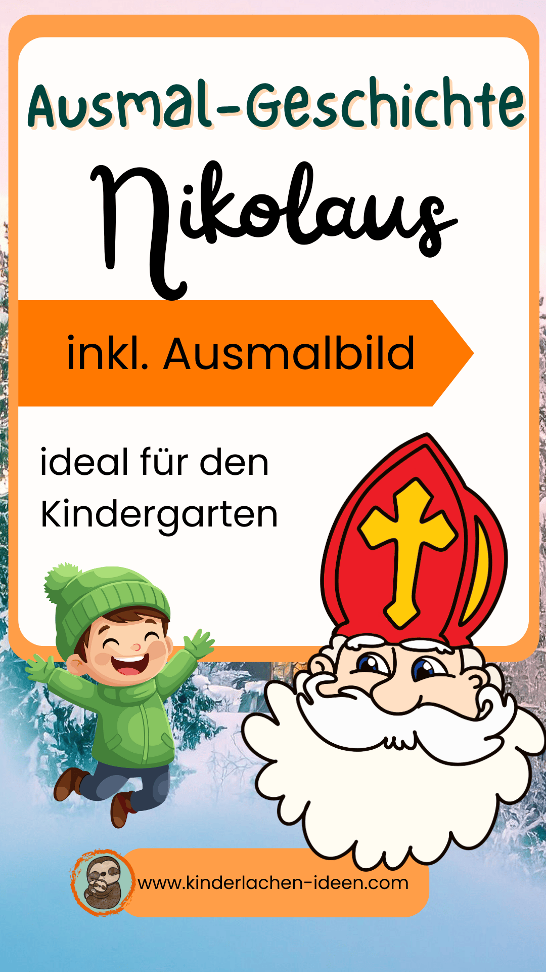 Ausmalgeschichte Nikolaus Kindergarten Kita Lernwerkstatt