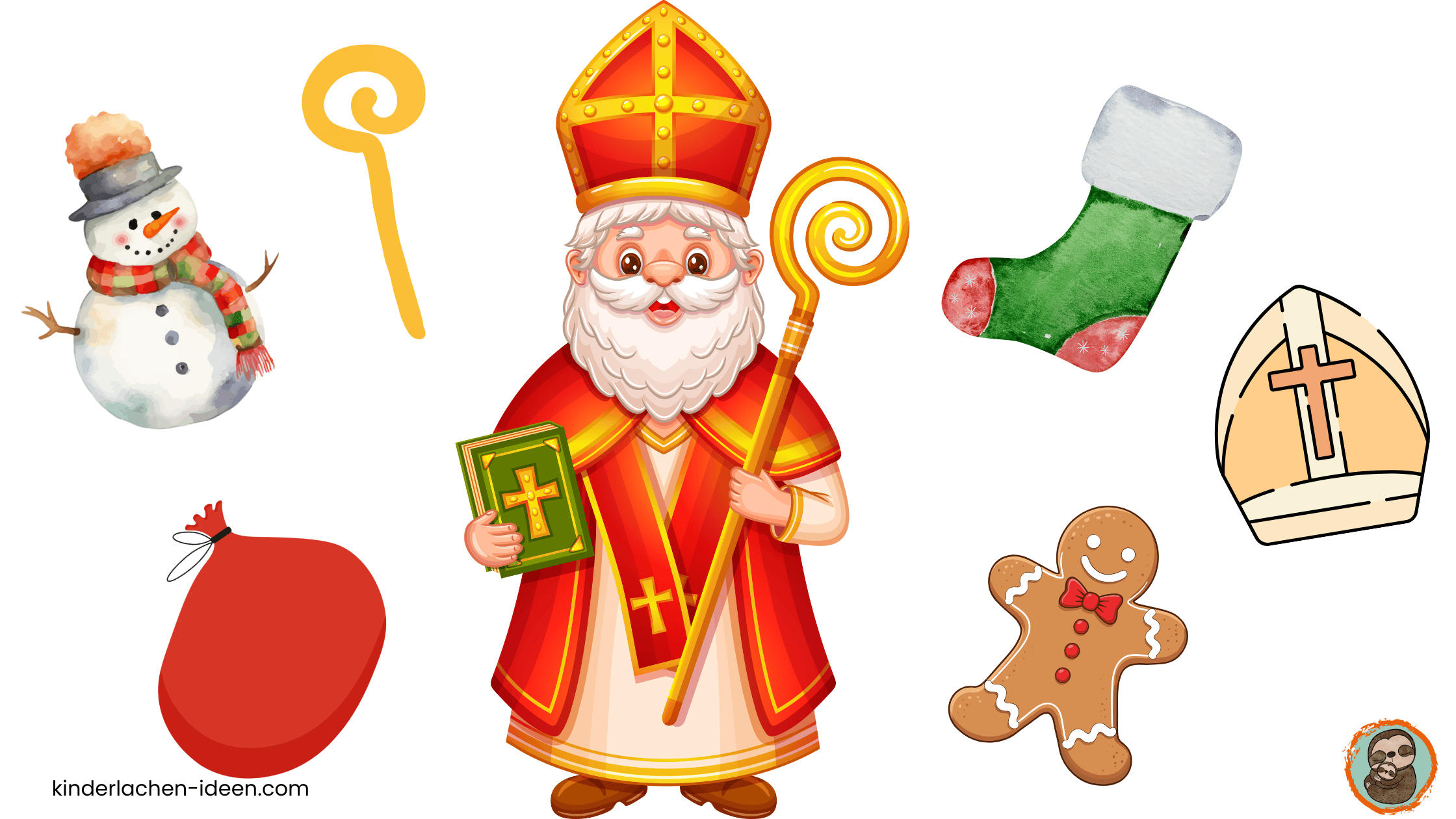 Lernwerkstatt Ausmalgeschichte Nikolaus Kindergarten 