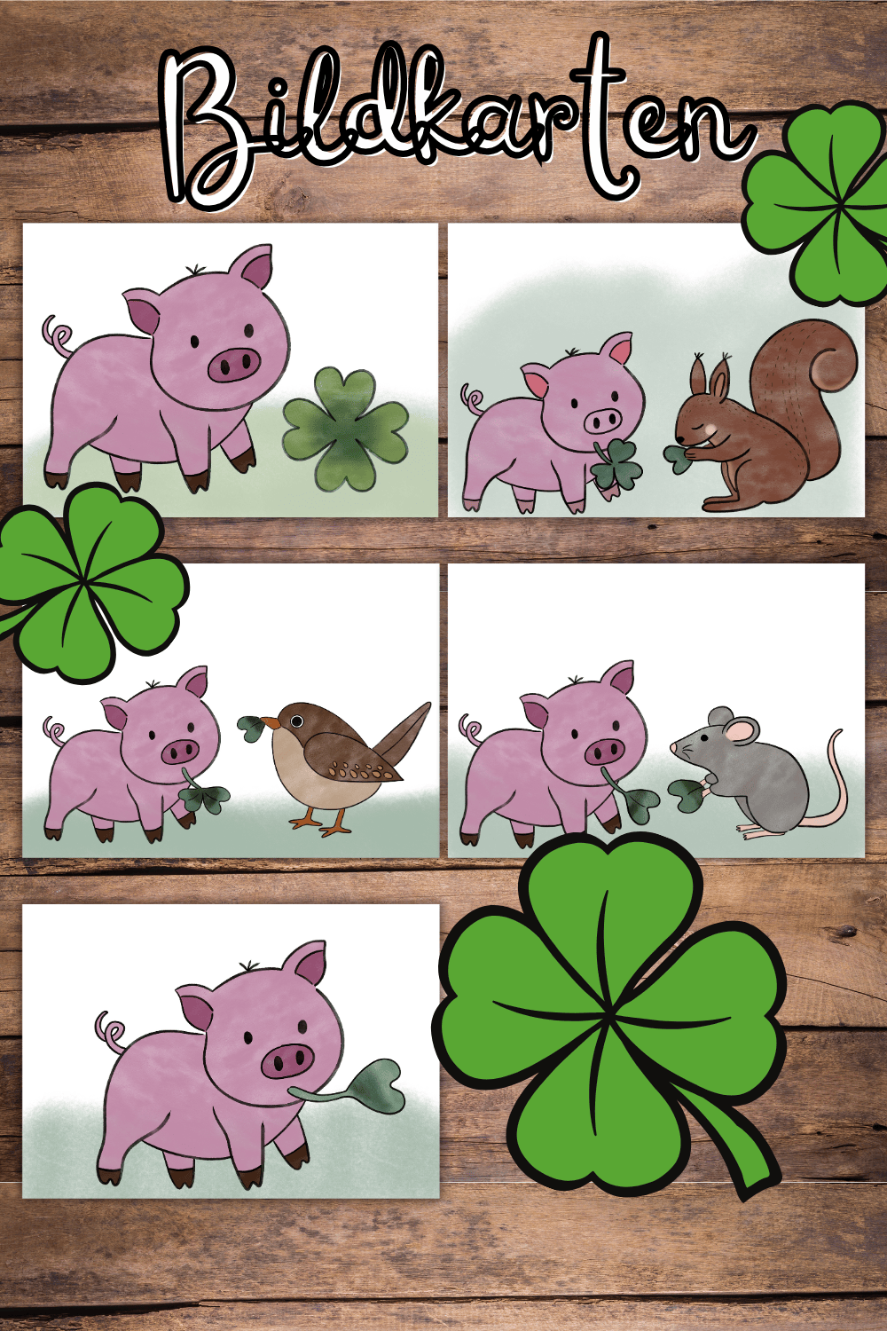 Bildkarten Kamishibai Geschichte Neujahr 