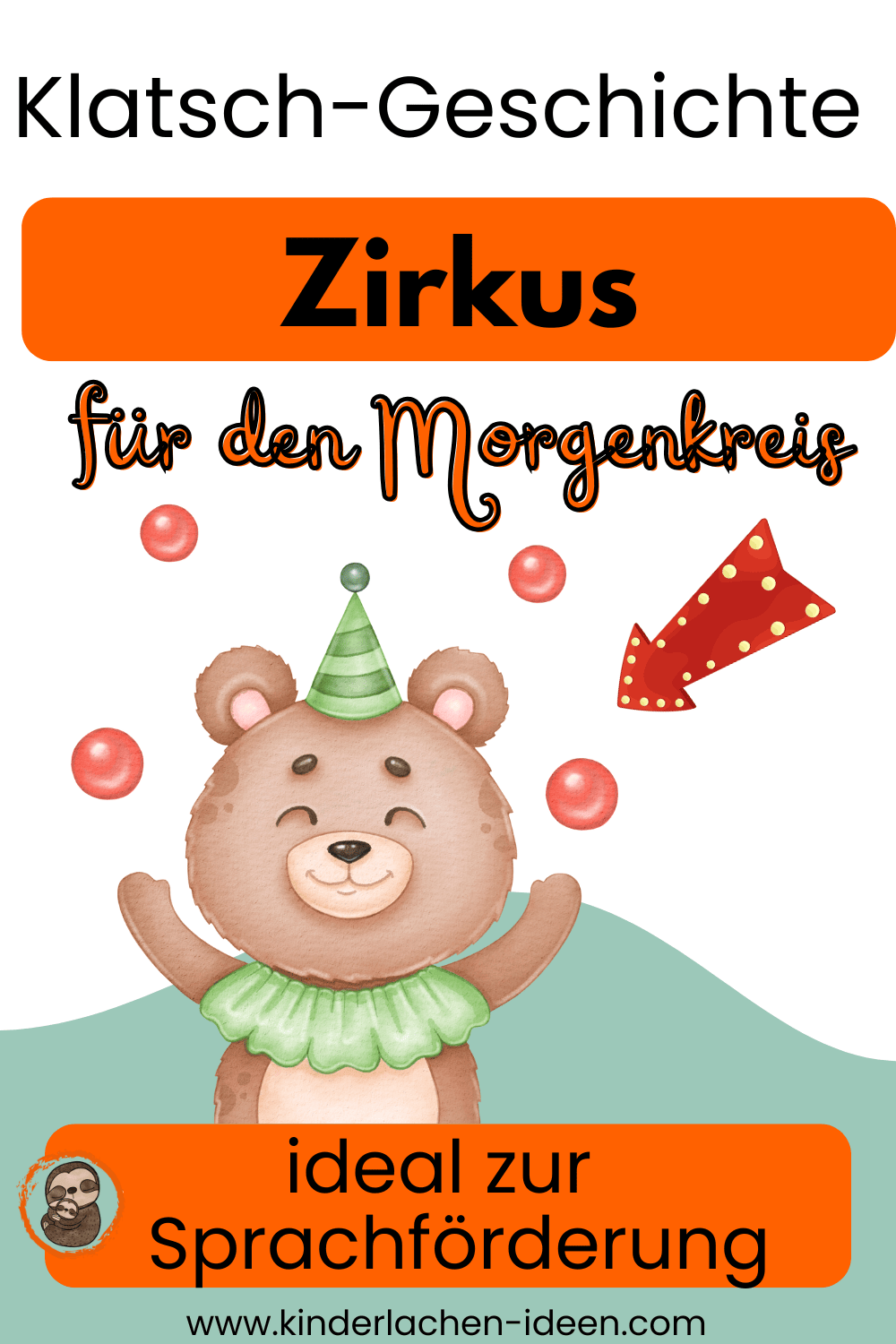 Klatsch-Geschichte Zirkus für den Morgenkreis im Kindergarten 