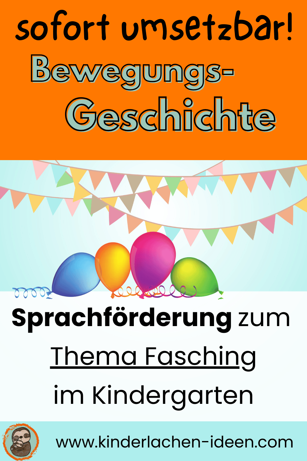 Bewegungsgeschichte Fasching Karneval Kindergarten Kita 