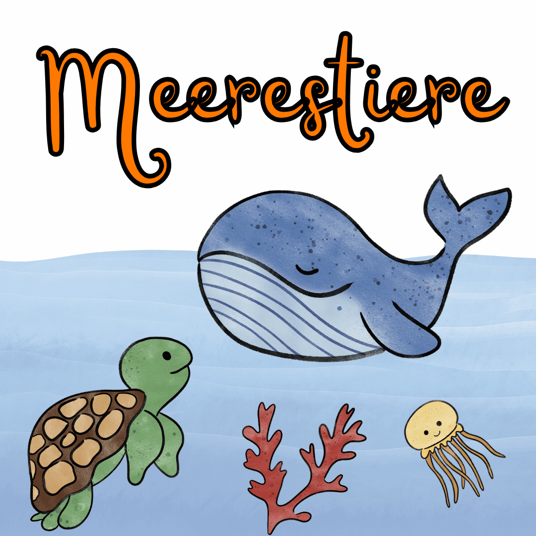 Material-Paket Kindergarten Kita Meerestiere 