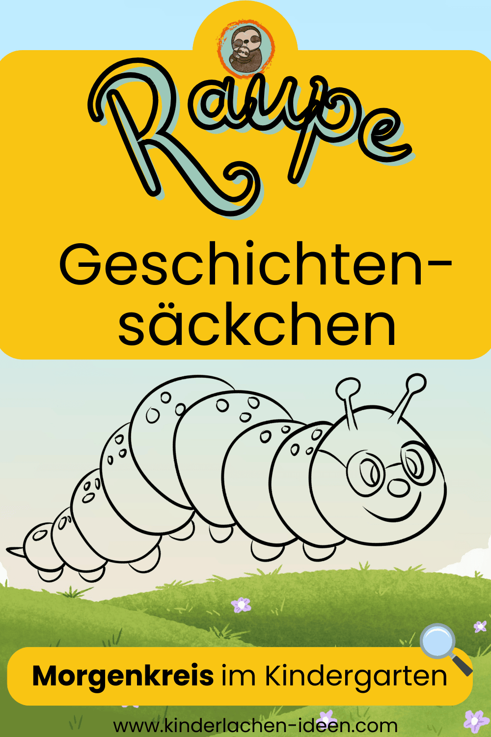 Geschichtensäckchen Raupe Morgenkreis Kindergarten U3 