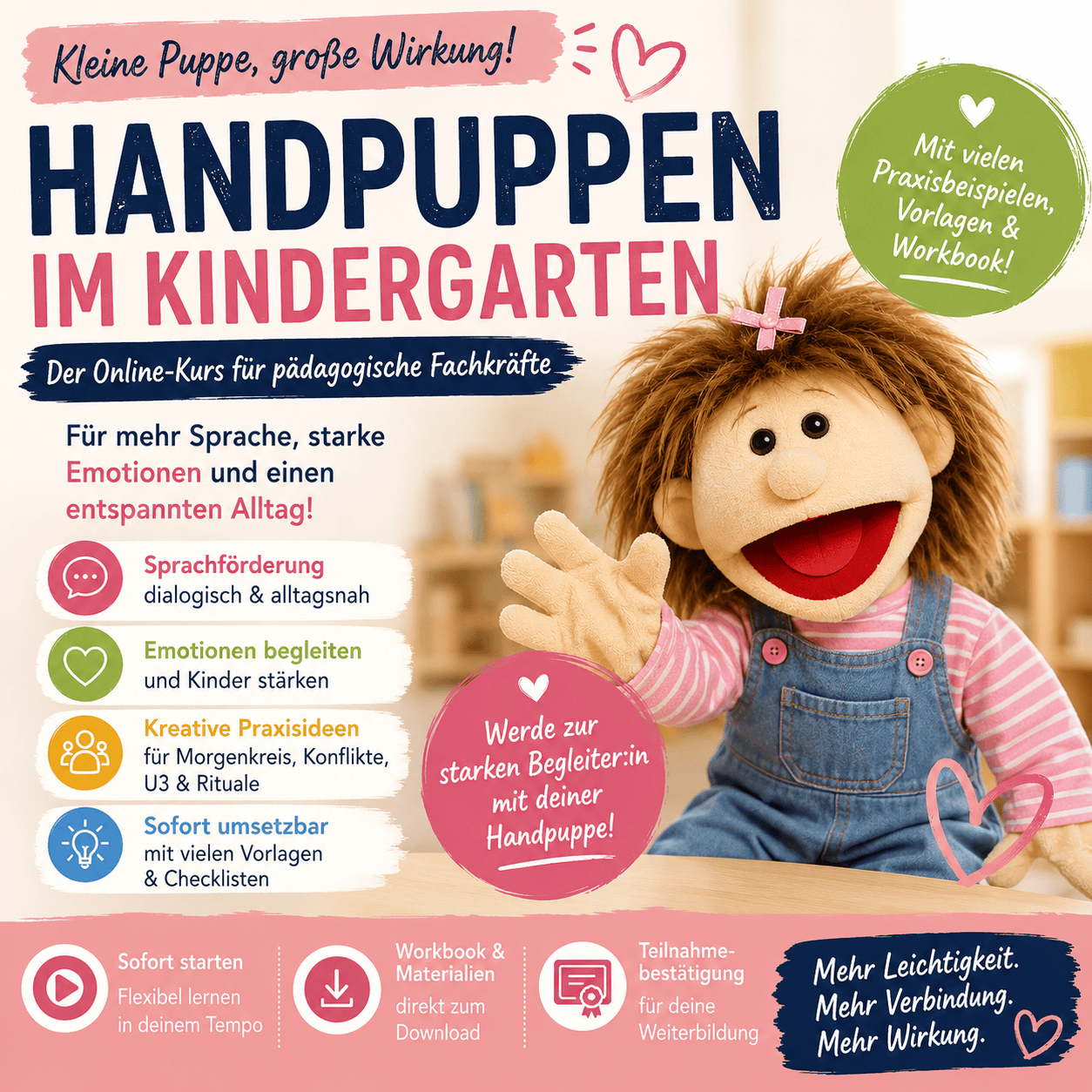 handpuppen im kindergarten kurs (3) Sprachförderung im Morgenkreis